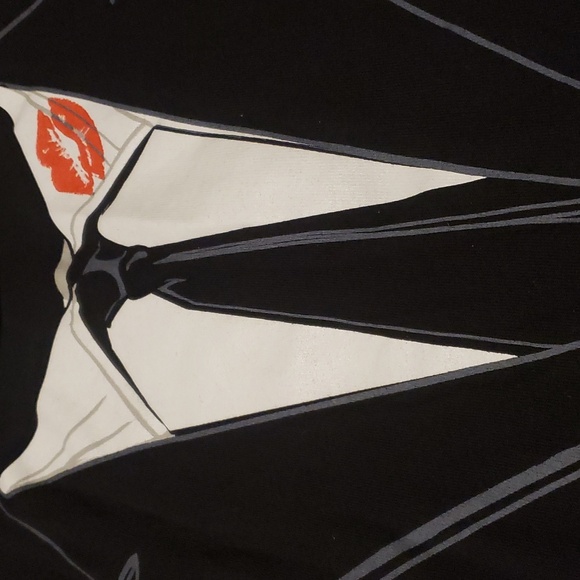 Mens Black Small Tuxedo Kiss T-Shirt Short Sleeved Tux Print Tee Shirt new - Picture 8 of 9